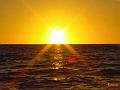 couché de soleil sur le lagoon